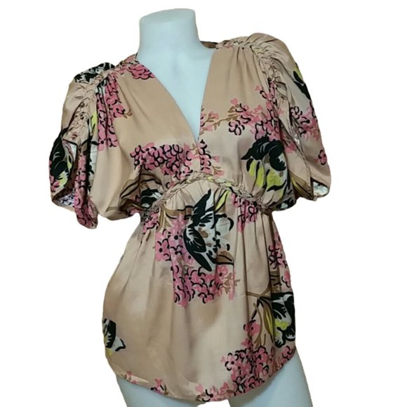 jonathan martin | Tops | Jonathan Martin Rose Floral Top S | Poshmark